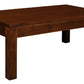 Amsterdam Solid Mahogany Timber Coffee Table (Light Pecan)