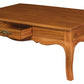 French Provincial 2 Drawer Coffee Table - Light Pecan