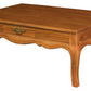 French Provincial 2 Drawer Coffee Table - Light Pecan