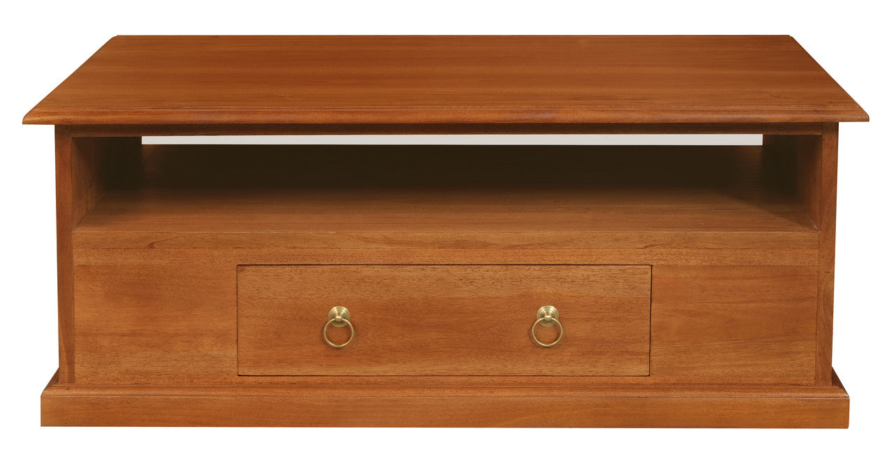 Tasmania 2 Drawer Coffee Table - Light Pecan