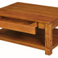 Amsterdam 2 Drawer Coffee Table - Light Pecan