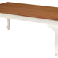 Queen Anne Coffee Table 120 x 70 cm - White Caramel