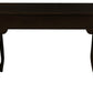 Queen Anne 2 Drawer Desk (Chocolate)