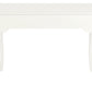 Queen Anne 2 Drawer Desk (White)