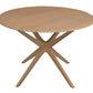 Dion Solid Oak Round Dining Table (Natural)