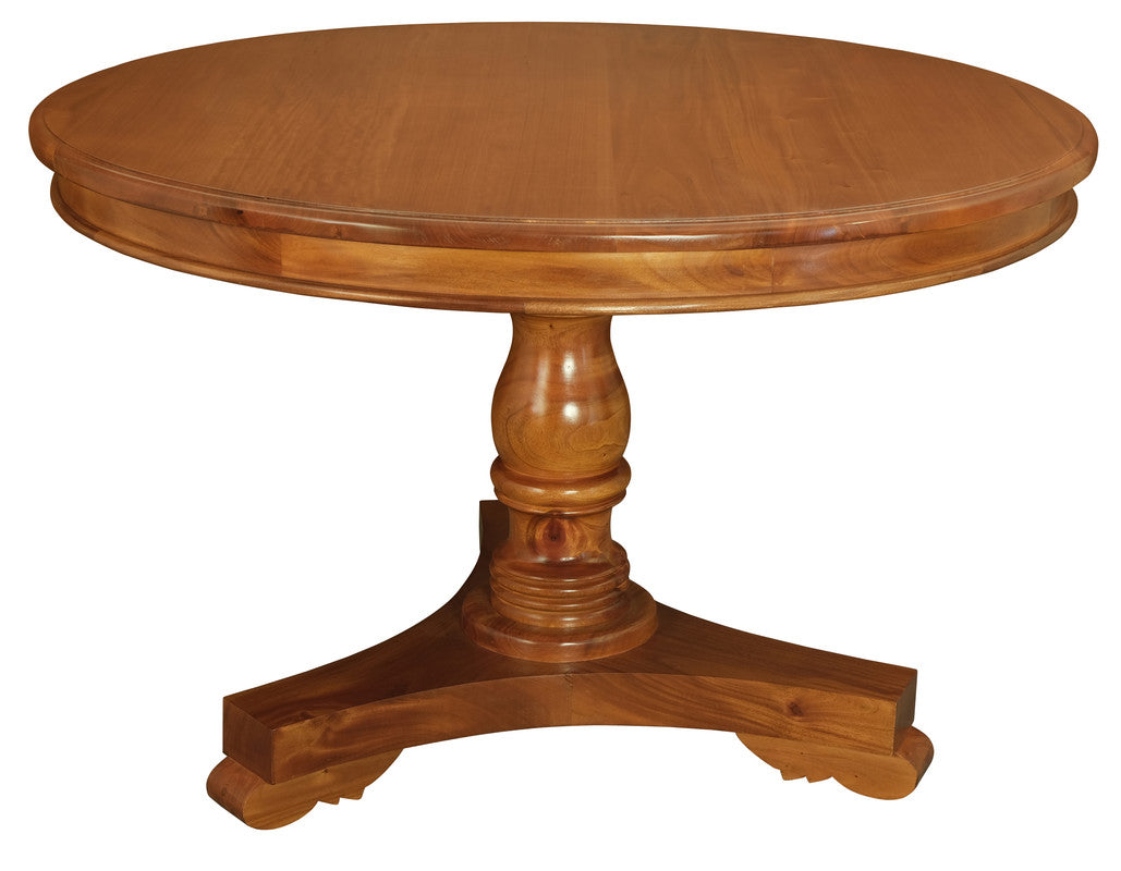 Tasmania Round Dining Table 120 cm (Light Pecan)