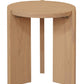 Apollo Round Solid Timber Side Table (Natural)