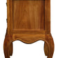 French Provincial 2 Drawer Side Table (Light Pecan)