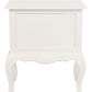 French Provincial 2 Drawer Side Table (White)