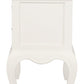 French Provincial 2 Drawer Side Table (White)