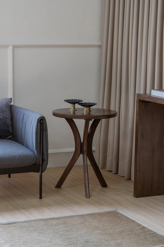 Gatsby Round Side Table - Small (Walnut)