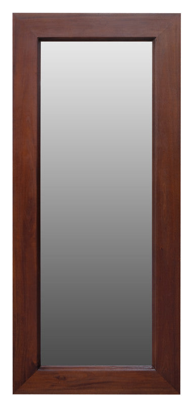 Manhattan Solid Timber Frame Wall Mirror - Mahogany