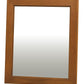 Ascott Solid Timber Frame Wall Mirror - Light Pecan