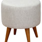 Manhattan Round Ottoman (Light Grey)