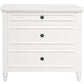 Beau 3 Drawer Solid White Cedar Turn Leg Dresser (White)