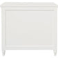 Beau 3 Drawer Solid White Cedar Turn Leg Dresser (White)