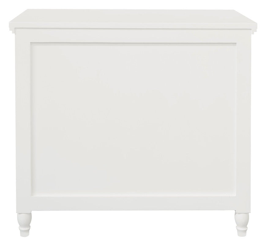 Beau 3 Drawer Solid White Cedar Turn Leg Dresser (White)