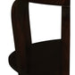 Emilie Cabriole Leg 1 Drawer Half Round Entry Table - Chocolate