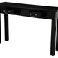 2 Drawer Straight Leg Sofa/Hall Table (Black)