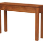 2 Drawer Straight Leg Sofa/Hall Table (Light Pecan)