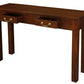 2 Drawer Straight Leg Sofa/Hall Table (Mahogany)