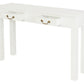 2 Drawer Straight Leg Sofa/Hall Table (White)