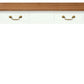 2 Drawer Straight Leg Sofa/Hall Table (White Caramel)