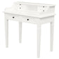 Winston 6 Drawer Solid Timber Writing Desk (White)