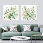 Wall Art 90cmx90cm  Sage Garden By Carol Robinson 2 Sets White Frame Canvas