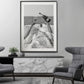 Wall Art 60cmx90cm Vintage Fashion Feminist Picture, Black Frame Canvas