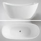 MARBELLA Freestanding Bath Tub Bathtub 1680x760x730 Round Standing Acrylic Gloss