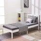 EKKIO Single Wooden Bed Frame (White) EK-WBF-100-HH