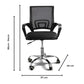 EKKIO Ergonomic Office Chair with Breathable Mesh Design and Lumbar Back Support (Black) EK-OC-104-JF