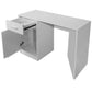 EKKIO Office Computer Desk with 1 Drawer (White) EK-CD-100-LD