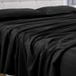 GOMINIMO 4 Pcs Bed Sheet Set 1000 Thread Count Ultra Soft Microfiber - Queen (Black) GO-BS-116-XS