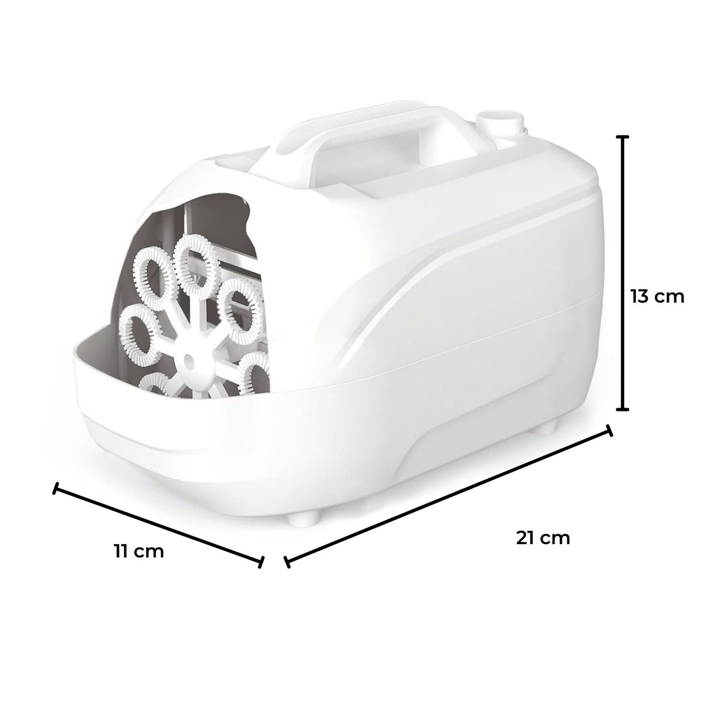 GOMINIMO Automatic Bubble Blower Machine for Kids (White) GO-ABBM-101-JH