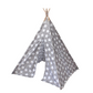 GOMINIMO Kids Teepee Tent with Side Window and Carry Case (Grey Star) GO-KT-102-LK