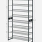 SONGMICS 8-Tier Shoe Rack Storage 32 pairs with Adjustable Shelves Gray LMR08GBV1