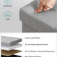 SONGMICS 110cm Storage Ottoman Bench Light Grey