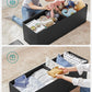 SONGMICS 109cm Folding Storage Ottoman Bench Black LSF701V1