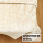 Laura Hill 800-gsm Faux Mink Throw Rug Blanket Queen Size Double-sided Large 220 X 240cm Heavy - Cream