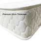 Premium 5 Zone Pocket Spring Foam Mattress Medium Firmness 22cm - King Single