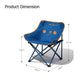 RAZOJESS Moon Chair for Outdoor Camping Fishing Picnic Blue