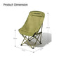 RAZOJESS Enlarged Moon Chair for Outdoor Camping Fishing Picnic Sky Blue