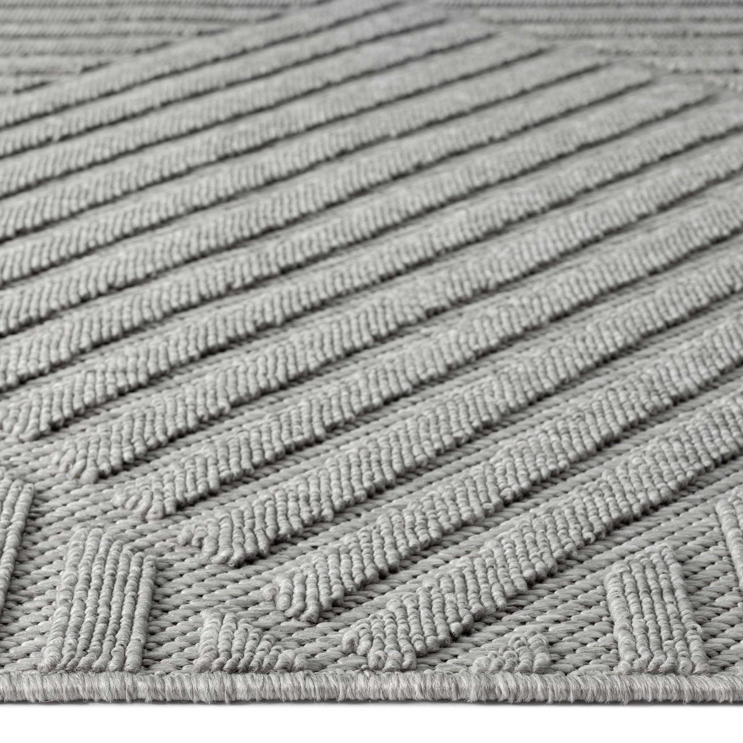 Alpha Outdoor Rug - Light Grey - 160x230