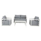 Alfresco Serenity Outdoor Lounge Set – Charcoal Grey