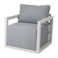 Alfresco Serenity Outdoor Lounge Set – Charcoal Grey