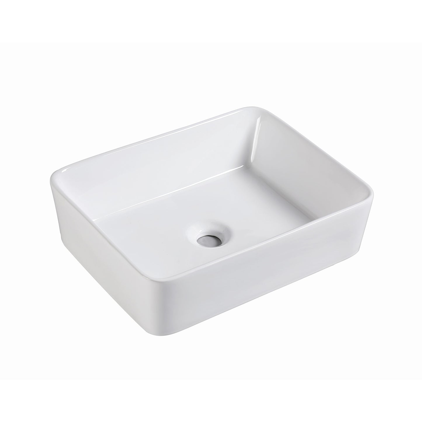 Muriel 48 x 37.5 x 13cm White Ceramic Bathroom Basin Vanity Sink Above Counter Top Mount Bowl