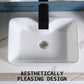 Muriel 48 x 37.5 x 13cm White Ceramic Bathroom Basin Vanity Sink Above Counter Top Mount Bowl