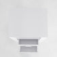 Bedside Table Side Storage Cabinet Nightstand Bedroom 2 Drawer 1 Shelf ZURI WHITE